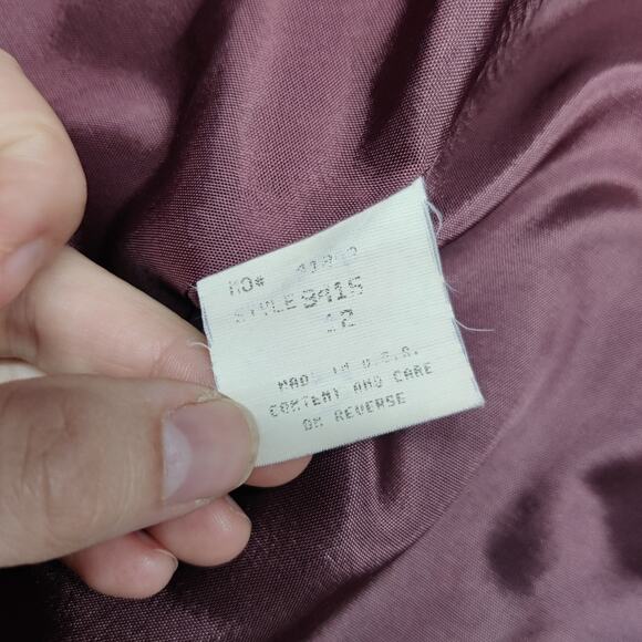 Vintage Block Island Petites Virgin Wool One Button Blazer Gray 12 Old Money - Picture 8 of 13